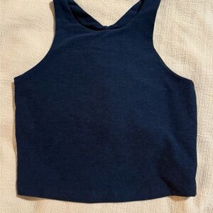 Beyond Yoga Navy Spacedye Cropped Tank XS